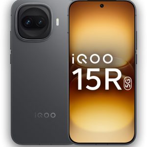 iqoo 15r (dark knight, 8gb ram, 256gb storage) | snapdragon® 8 gen 5 processor | india’s slimmest smartphone in 7600mah battery* | segment's most stable 144fps gaming*